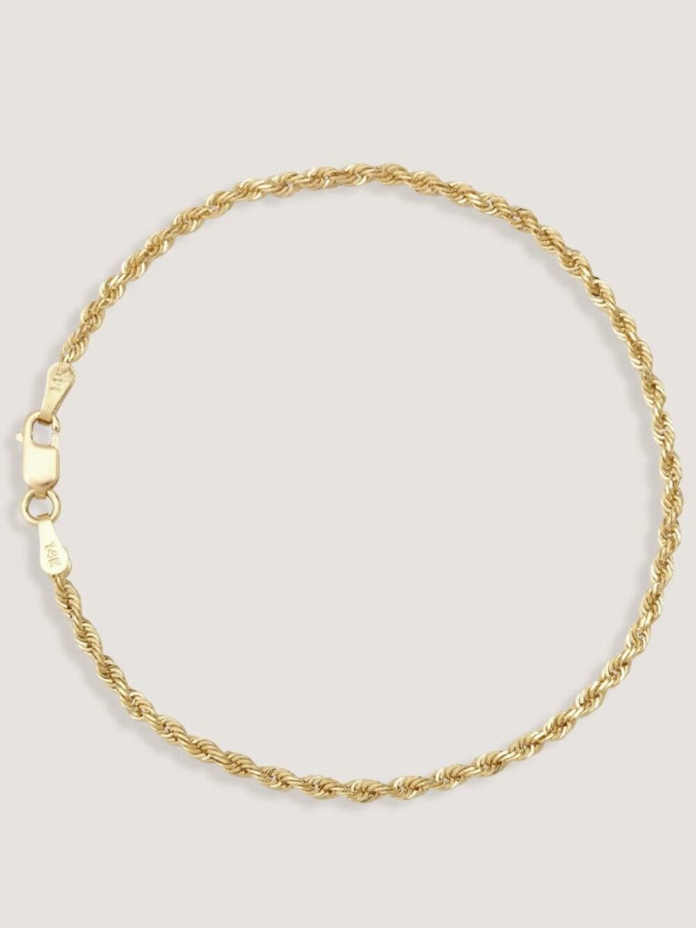 KINN Studio Rope Chain Bracelet 6.5 - Picture 2 of 6